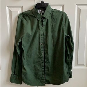 Express Men’s Classic 1MX Dress Shirt Green